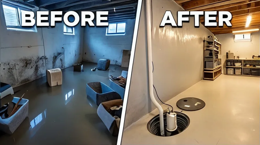 Basement flooding sump pump