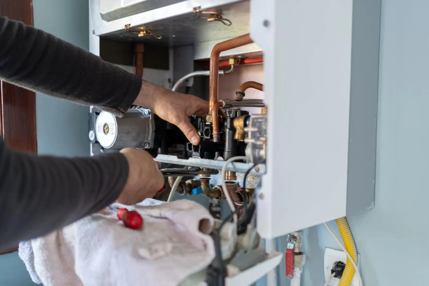 Tankless water heater installation