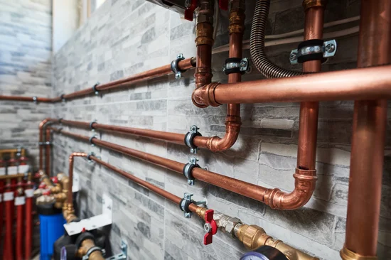 Copper water line repipe and reroute